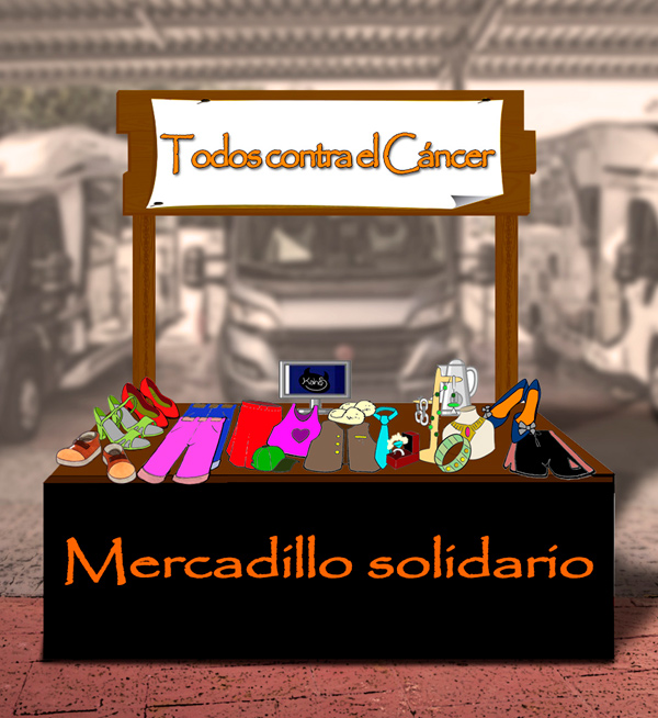 Mercadillo Solidario contra el Cáncer en Caravanas Osito