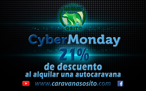 cyber monday 2016 en Caravanas Osito