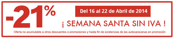 Superoferta Semana Santa SIN IVA